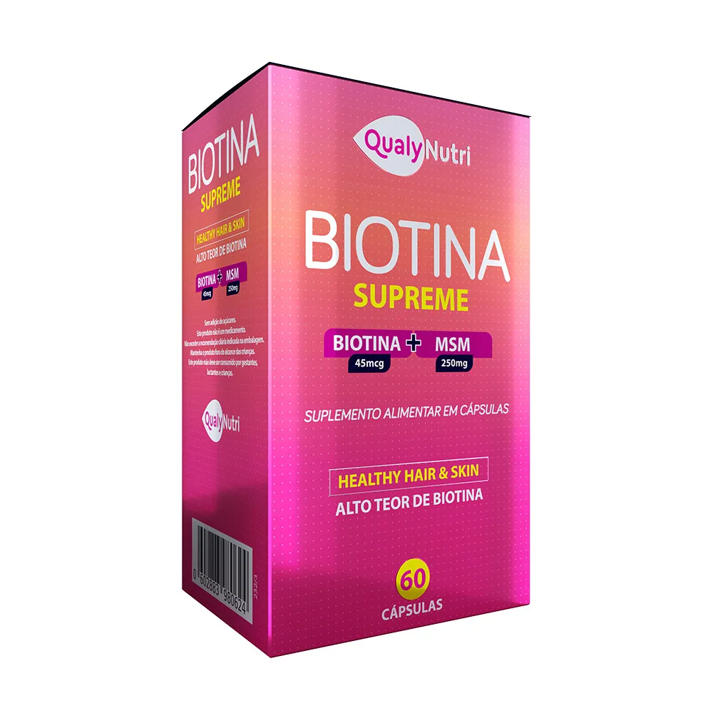 Biotina 60 cápsulas (Qualy Nutri)
